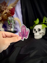 Load image into Gallery viewer, Crystal Cluster Holographic Sticker