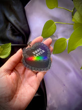 Load image into Gallery viewer, Holo Book Lover Grey Acrylic Charm