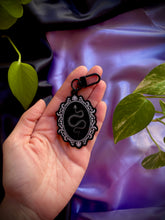 Load image into Gallery viewer, Antique Snake Skeleton Acrylic Charm