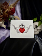 Load image into Gallery viewer, Deathly Claddagh Greetings Card