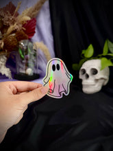 Load image into Gallery viewer, Ghost Holographic Halloween Sticker