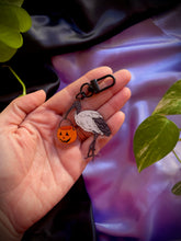 Load image into Gallery viewer, Trick or Treat Bin Chicken Acrylic Charm