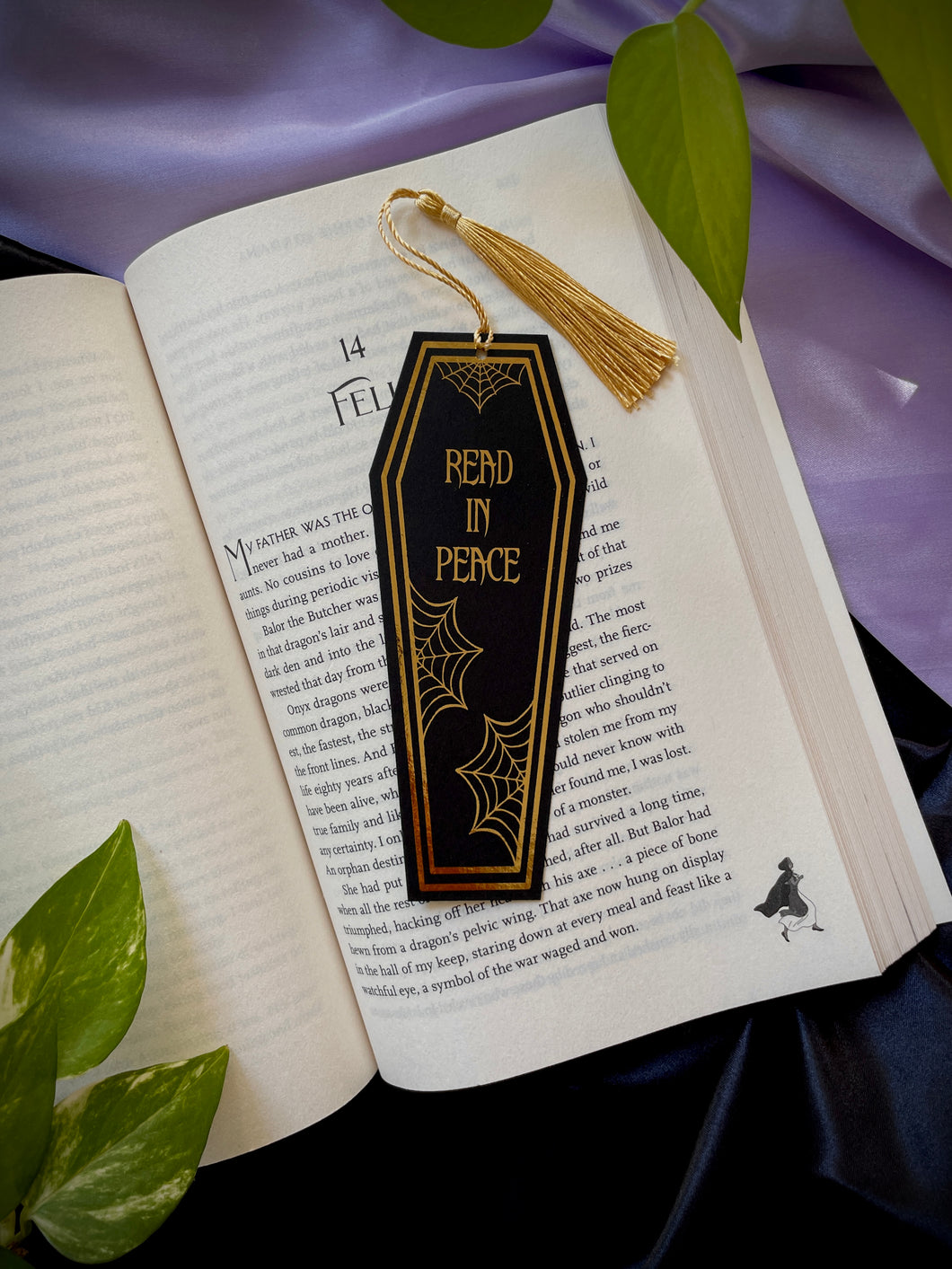 Read In Peace Foil Bookmark