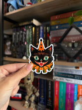 Load image into Gallery viewer, Retro Halloween Cat Sticker
