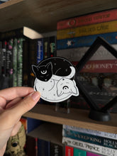 Load image into Gallery viewer, Yin Yang Cat Sticker
