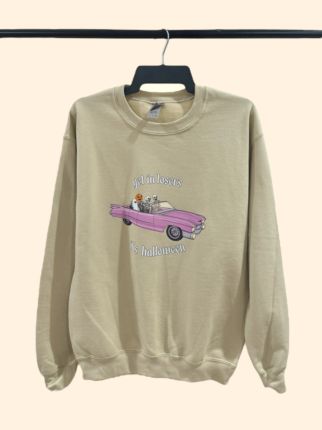 Get In Losers, It’s Halloween Crewneck (Full Front Print)
