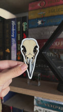 Load and play video in Gallery viewer, Raven Skull Sticker
