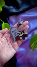Load and play video in Gallery viewer, Death Before Decaf Acrylic Charm
