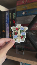 Load and play video in Gallery viewer, Floral Ribcage Sticker
